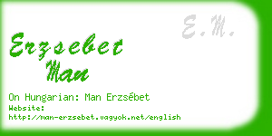 erzsebet man business card